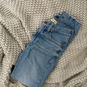 Madewell Blue Straight Leg Jeans